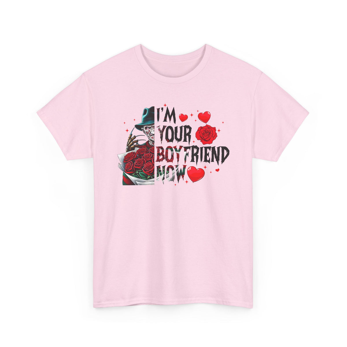 I'm Your Boyfriend Now T-Shirt — Gothic Rose Horror Valentine Tee