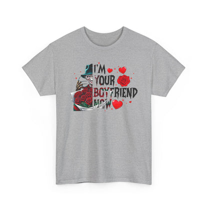I'm Your Boyfriend Now T-Shirt — Gothic Rose Horror Valentine Tee