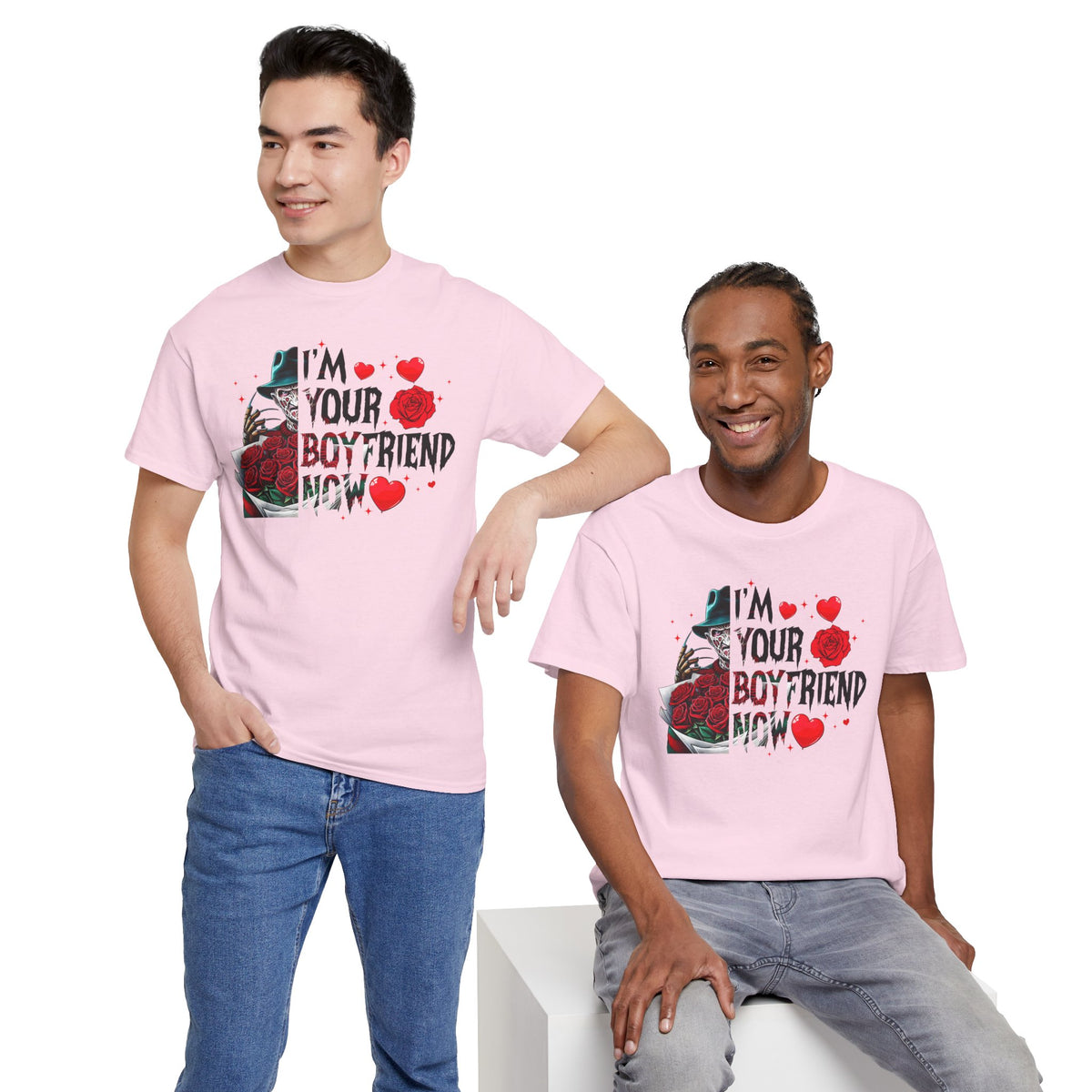 I'm Your Boyfriend Now T-Shirt — Gothic Rose Horror Valentine Tee