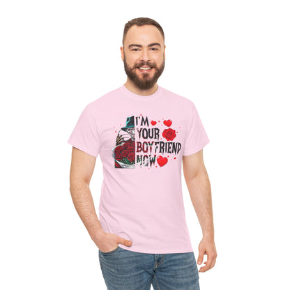 I'm Your Boyfriend Now T-Shirt — Gothic Rose Horror Valentine Tee