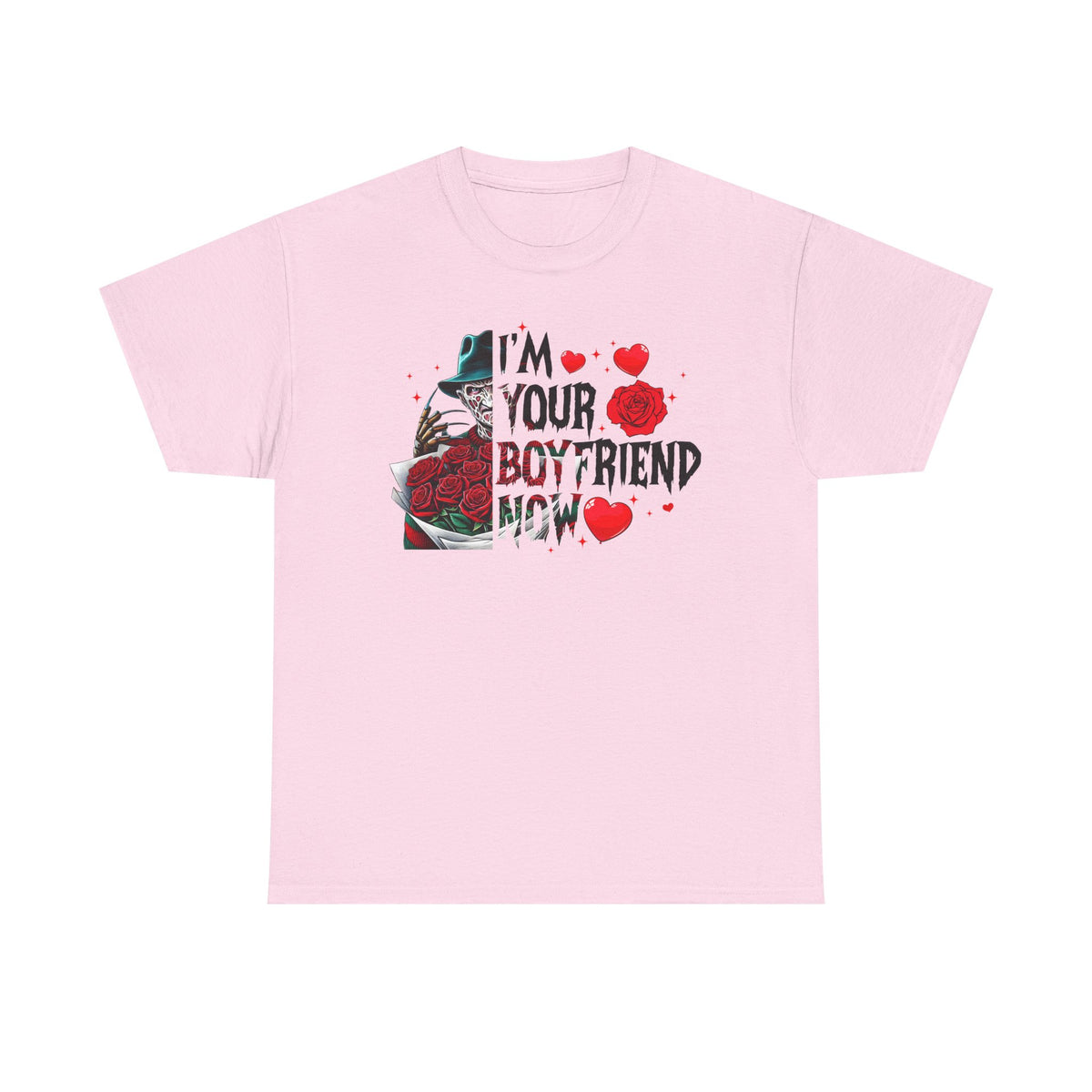 I'm Your Boyfriend Now T-Shirt — Gothic Rose Horror Valentine Tee