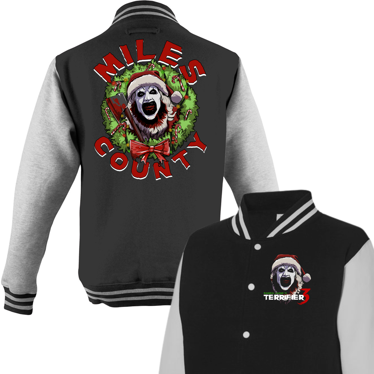 TERRIFIER 3 “Killer Christmas” Varsity Jacket