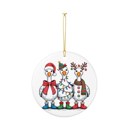 Christmas Goose Ornament