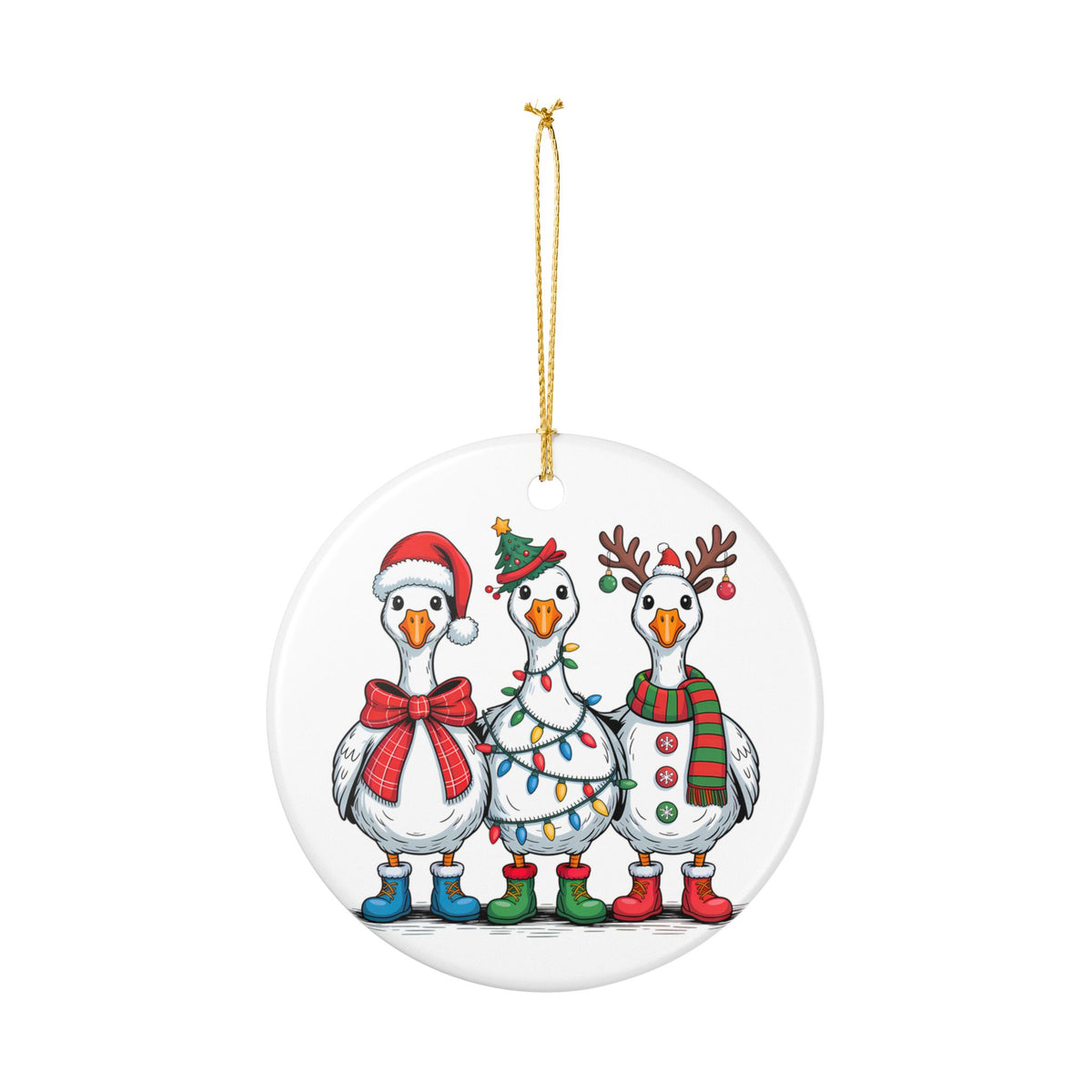 Christmas Goose Ornament