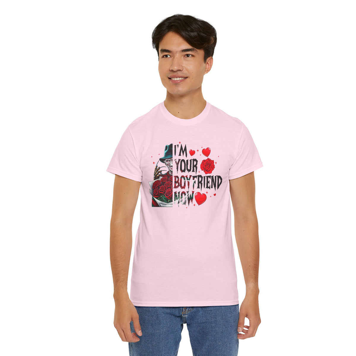 I'm Your Boyfriend Now T-Shirt — Gothic Rose Horror Valentine Tee
