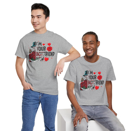 I'm Your Boyfriend Now T-Shirt — Gothic Rose Horror Valentine Tee