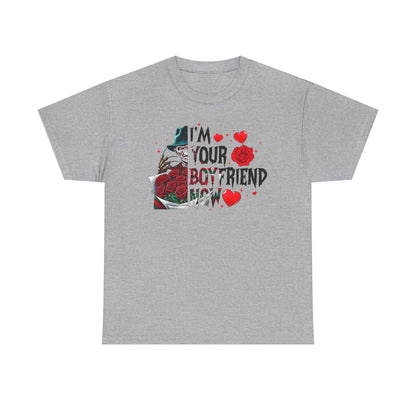 I'm Your Boyfriend Now T-Shirt — Gothic Rose Horror Valentine Tee