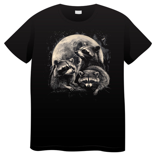Raccoons in the Night T Shirt
