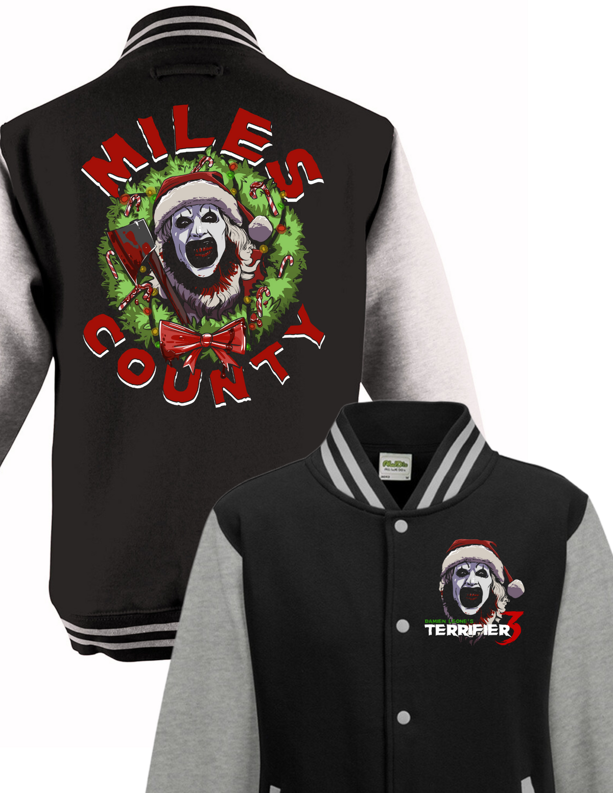 TERRIFIER 3 “Killer Christmas” Varsity Jacket